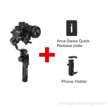 3.2kg Payload Moza Aircross 2 camera  Gimbal Stabilizer Steadycam with Arca plate and phone holder